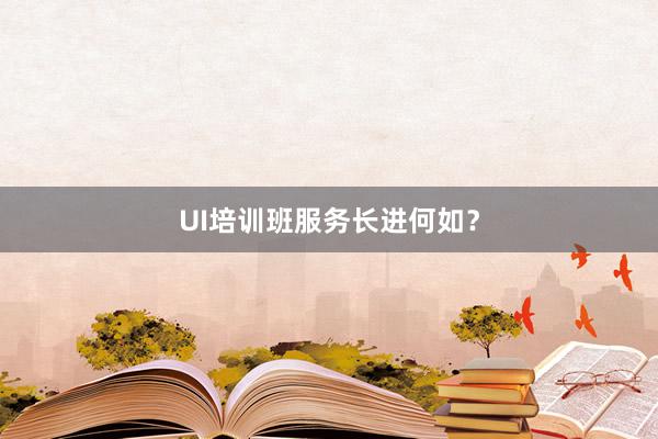 UI培训班服务长进何如？